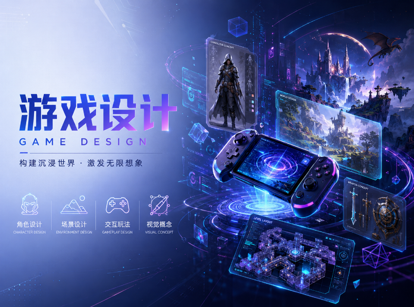 游戏设计 - 精选游戏角色、场景、道具、UI界面、概念设定等高质量 AI 绘图提示词，适合游戏美术灵感探索、概念设计、宣传图生成与创意方案参考。